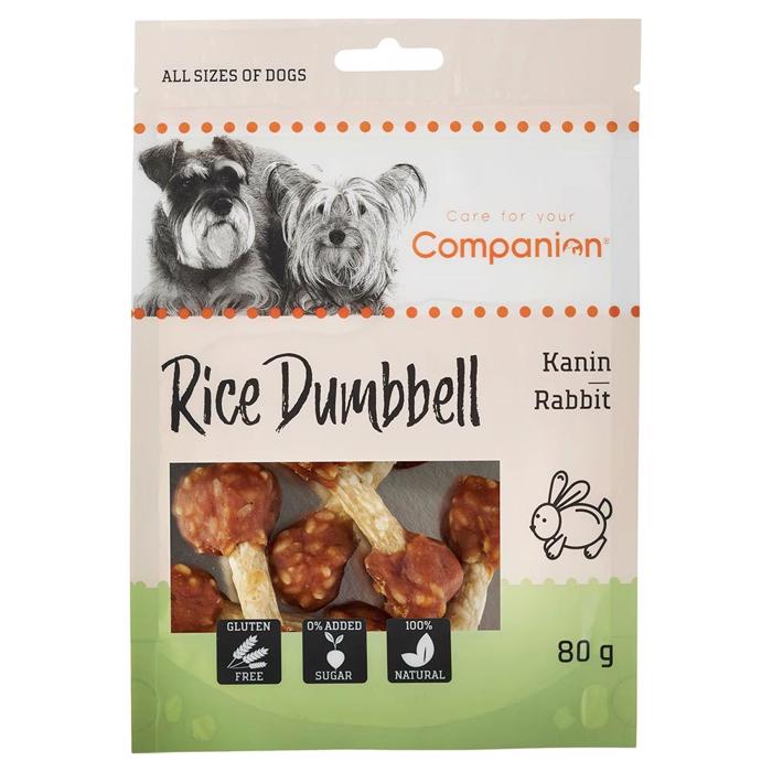 Companion Rabbit Rice Dumbbell Små Ben med Ris og Kanin 80g